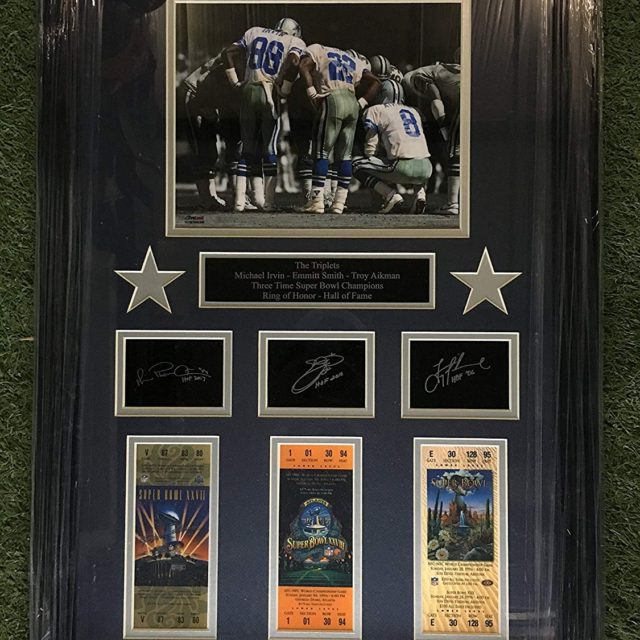 "The Triplets" 3 Super Bowl Replica Ticket Stubs · The Cowboy House