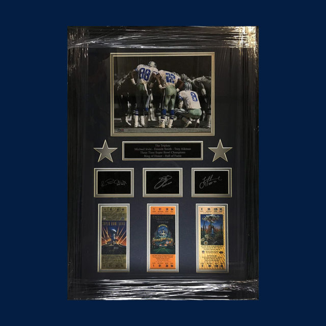 "The Triplets" 3 Super Bowl Replica Ticket Stubs · The Cowboy House