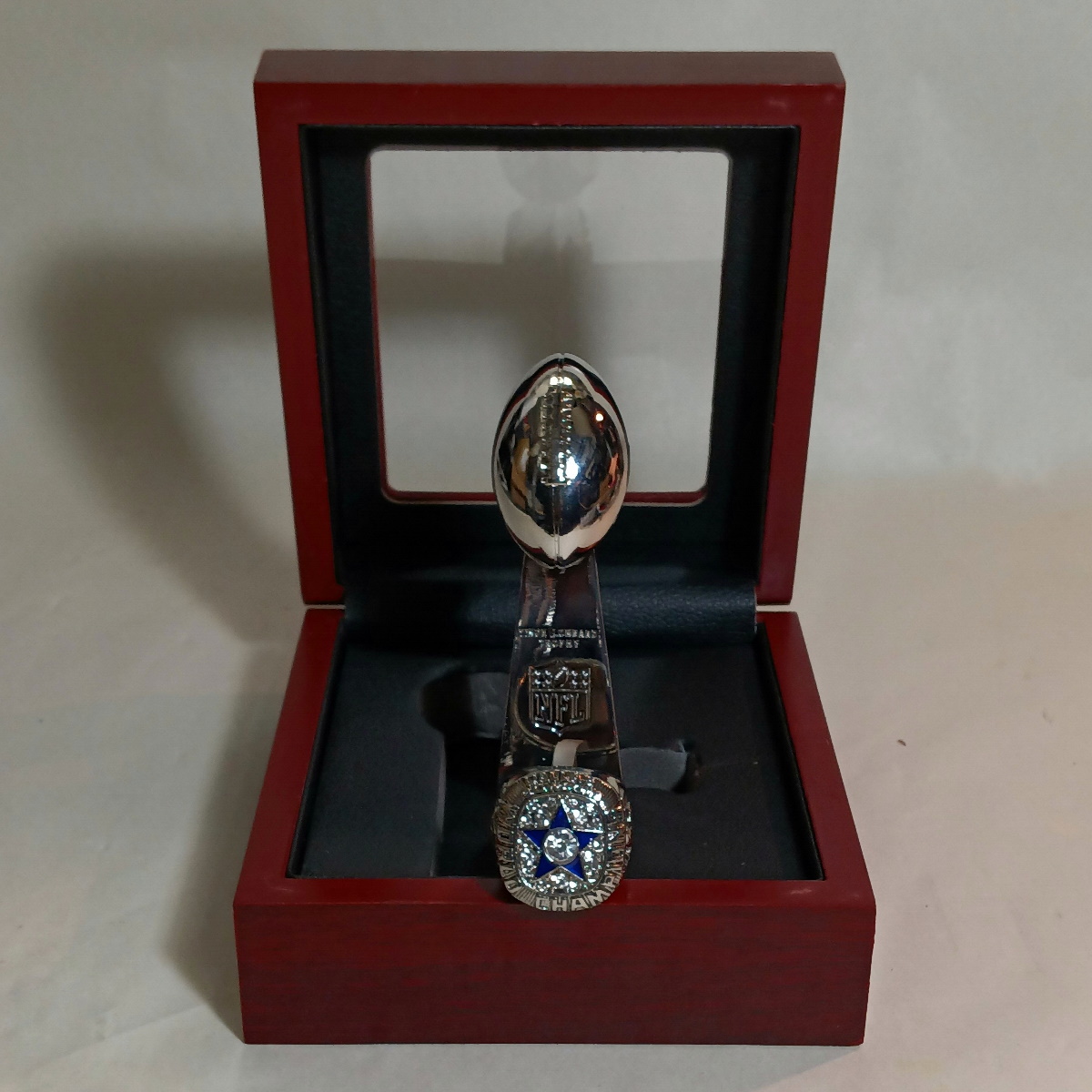 10pc Dallas Cowboys Super Bowl Championship Ring Lombardi Trophy