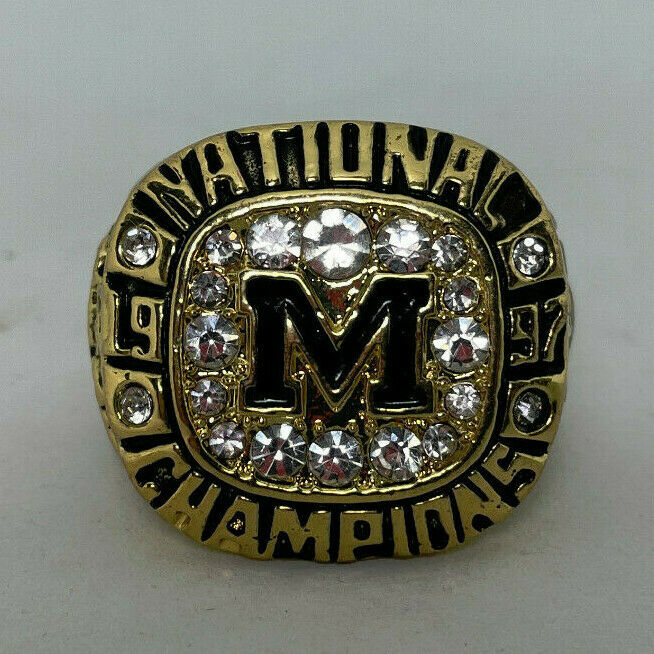 Michigan Wolverines 1997 Rose Bowl Championship Ring Re